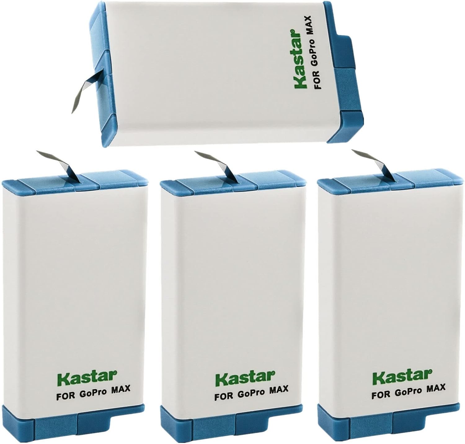 Kastar 4-Pack Battery Replacement for GoPro Max SPCC1B, ACDBD-001 ACBAT-001 ACCBAT-001, CHDHZ-201 CHDHZ201 Battery and GoPro MAX 360 Waterproof, GoPro MAX 360 Degree 5.6K, GoPro Max 360 Action Camera