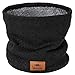 Produktbild Lookmate Schlauchschal Herren Geschenke,Geschenke für Männer Schal Halstuch,Halswärmer Motorrad,Gefüttert Weichem Nackenwärmer,Weihnachtsgeschenke Dick Fleece Loop Schal Winddichte für Maske Schwarz
