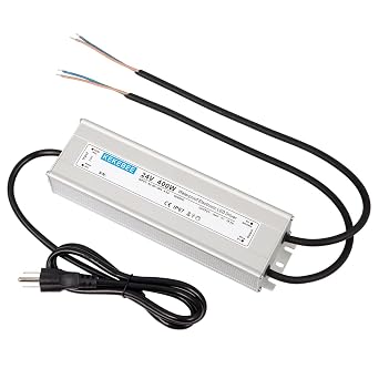 LED Driver 24V 400W Waterproof Power Supply IP67 DC Power Supply | 24V 16.6A Switching Power Supply Landscape Transformer Suitable for Indoor and Outdoor LED Lighting and Any 24V DC Equipment