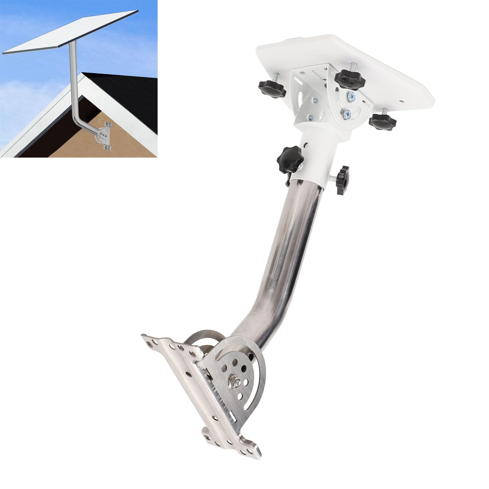 Kit de Montage Adaptateur de Tuyau Gen 3, Support de Poteau pour Kit Internet Satellite, Support de Toit pour Antenne Parabolique Standard Gen3/V3
