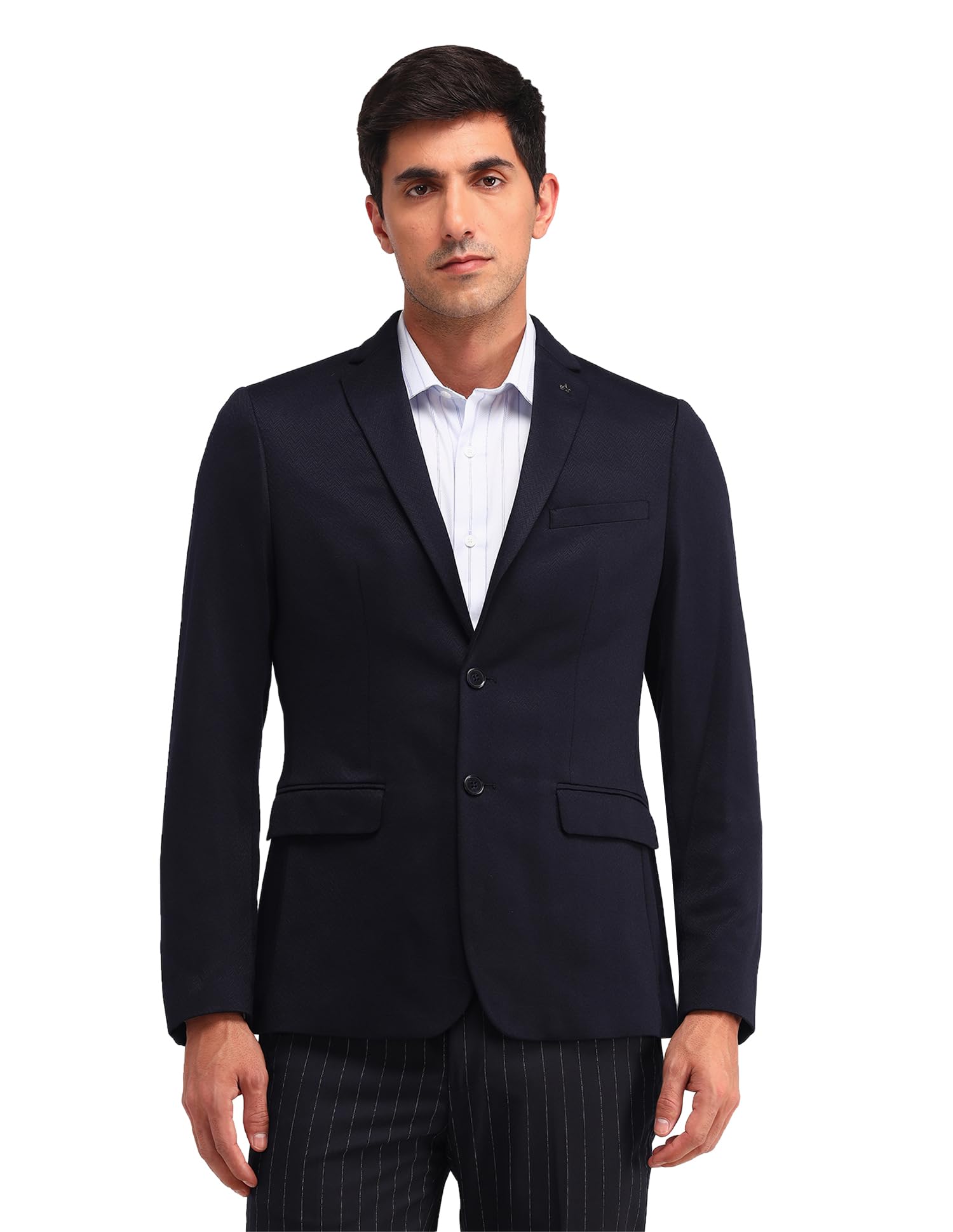 Men's Classic Slim Blazer (ARAIBZ5069_Navy
