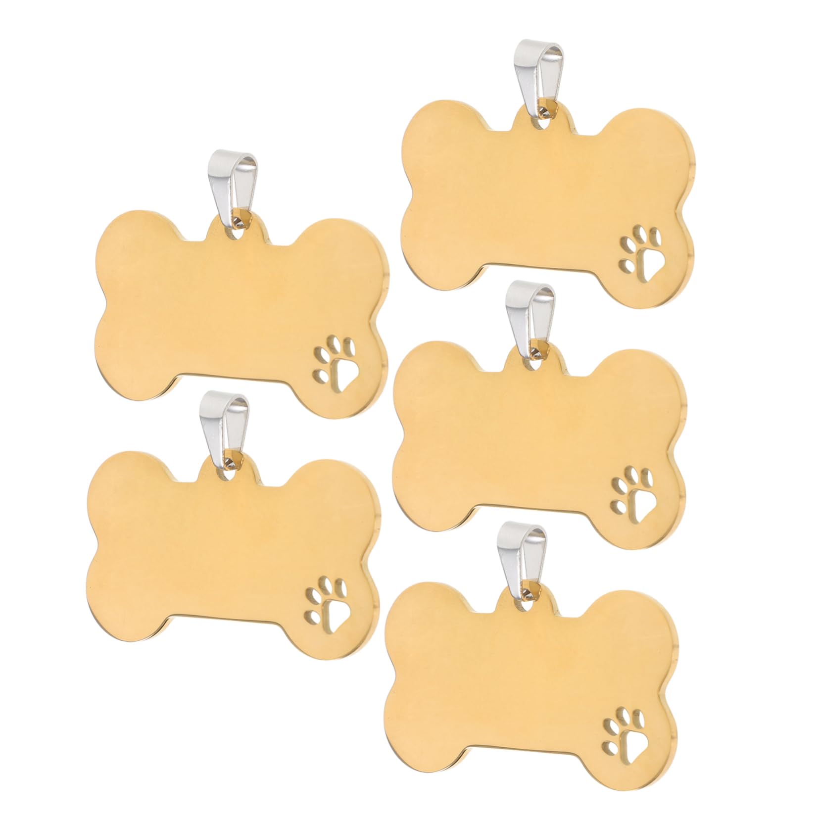 Mipcase 15pezzi Medagliette Inossidabile Per Targhette Per Domestici Incisione Personalizzata Accessori Per Pet