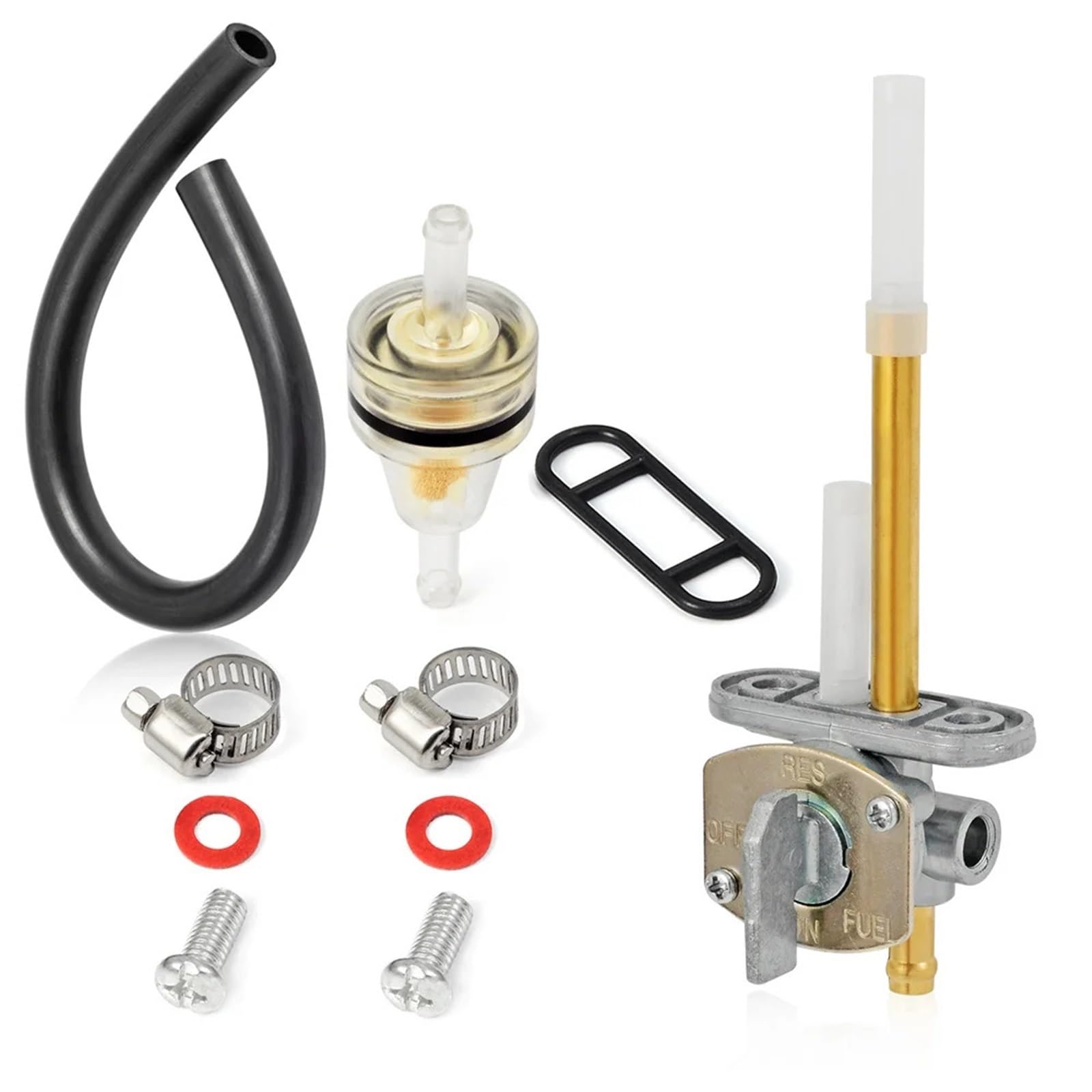 Kit rubinetto valvola carburante Big Bear 350 1987-1999 Kodiak 400 4WD 1993-1999 YZ125X 2020-2022 YZ250X 2016-2022 Rubinetto del carburante