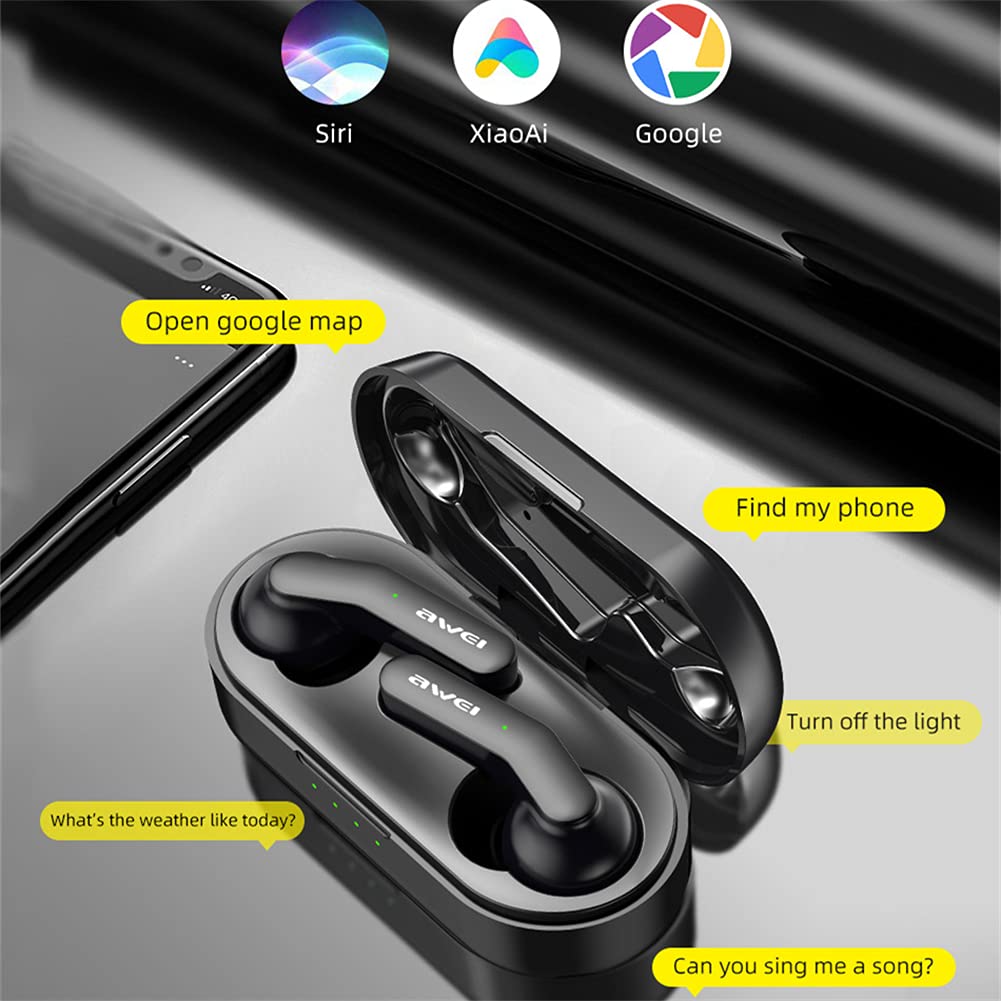 True Auricolari Wireless, Cuffie Bluetooth Wireless con Microfono, con Chiamate Binaurali, Accoppiamento A Un Passaggio Automatico, per L'allenamento in Palestra