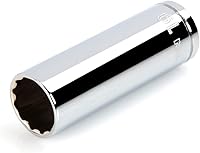 Vista 126 de TEKTON Juego de llaves de vaso de 6 puntos de 1/4 pulgadas de profundidad con riel, 11 piezas (5/32 - 9/16 pulgadas) SHD90105