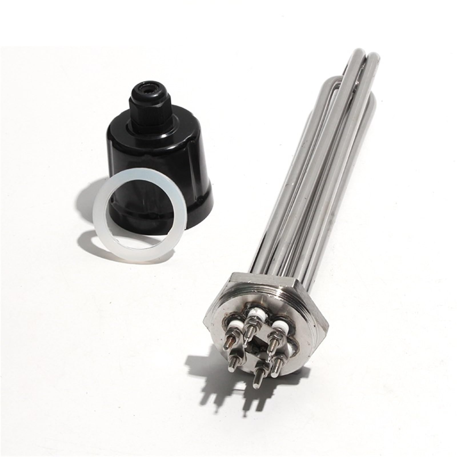 Elektryczny element grzewczy wody 220 V G1 1/10.2 cm G1 1/5.1 cm G2" rezystancja nagrzewnicy słonecznej 3 kW 6 kW 9 kW 12 kW do kotła (DN32 42 mm, 380 V, 3 kW 190 mm)