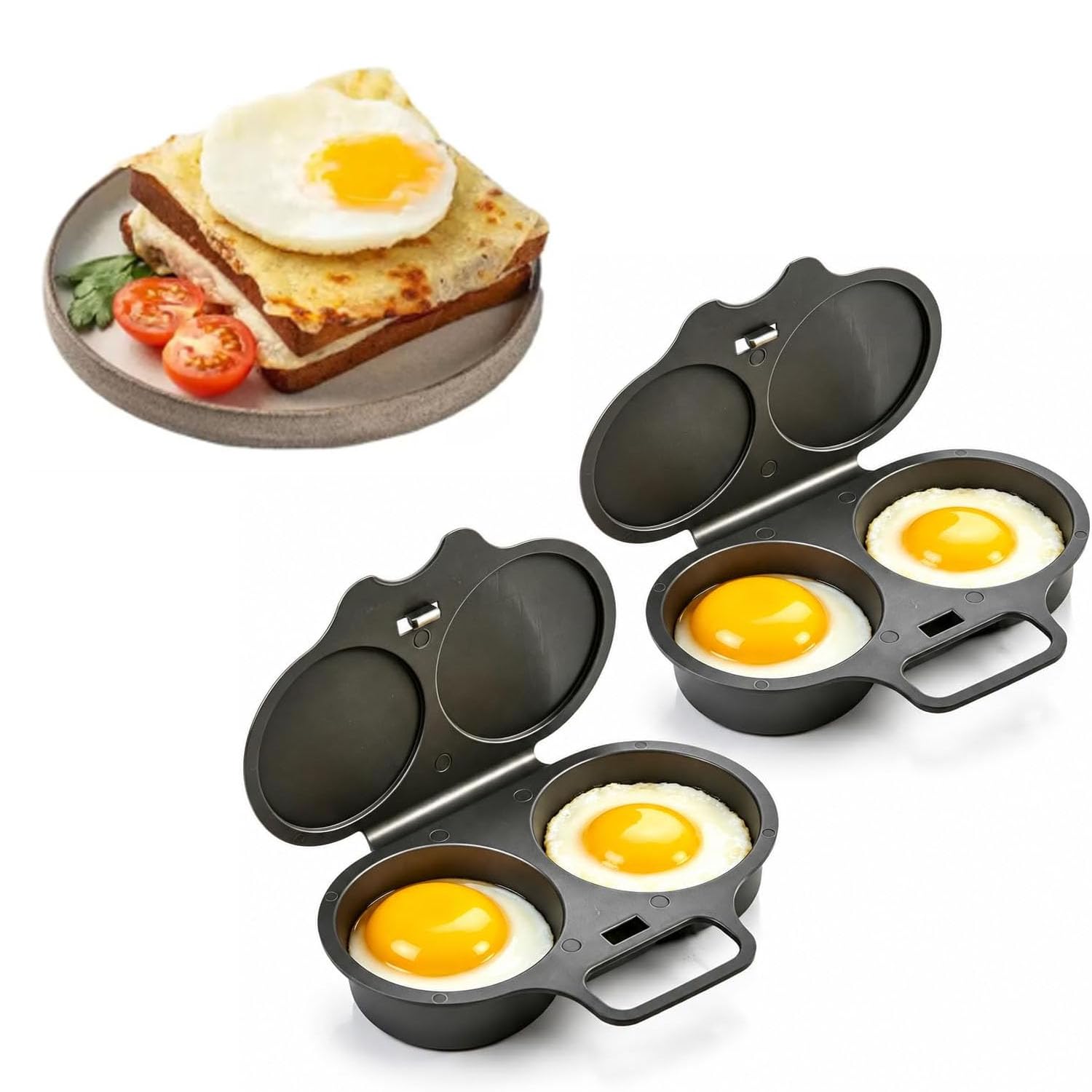 Microwave Egg Poacher, 2 Cavity Egg Poacher Microwave,