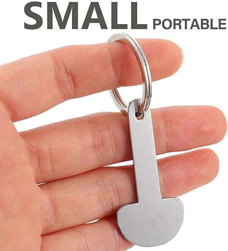 Miniatura 9 de Keycahin - 12 piezas de carrito de compras, tokens de compras, monedas, removedor de carritos de compras, llavero abridor de botellas para