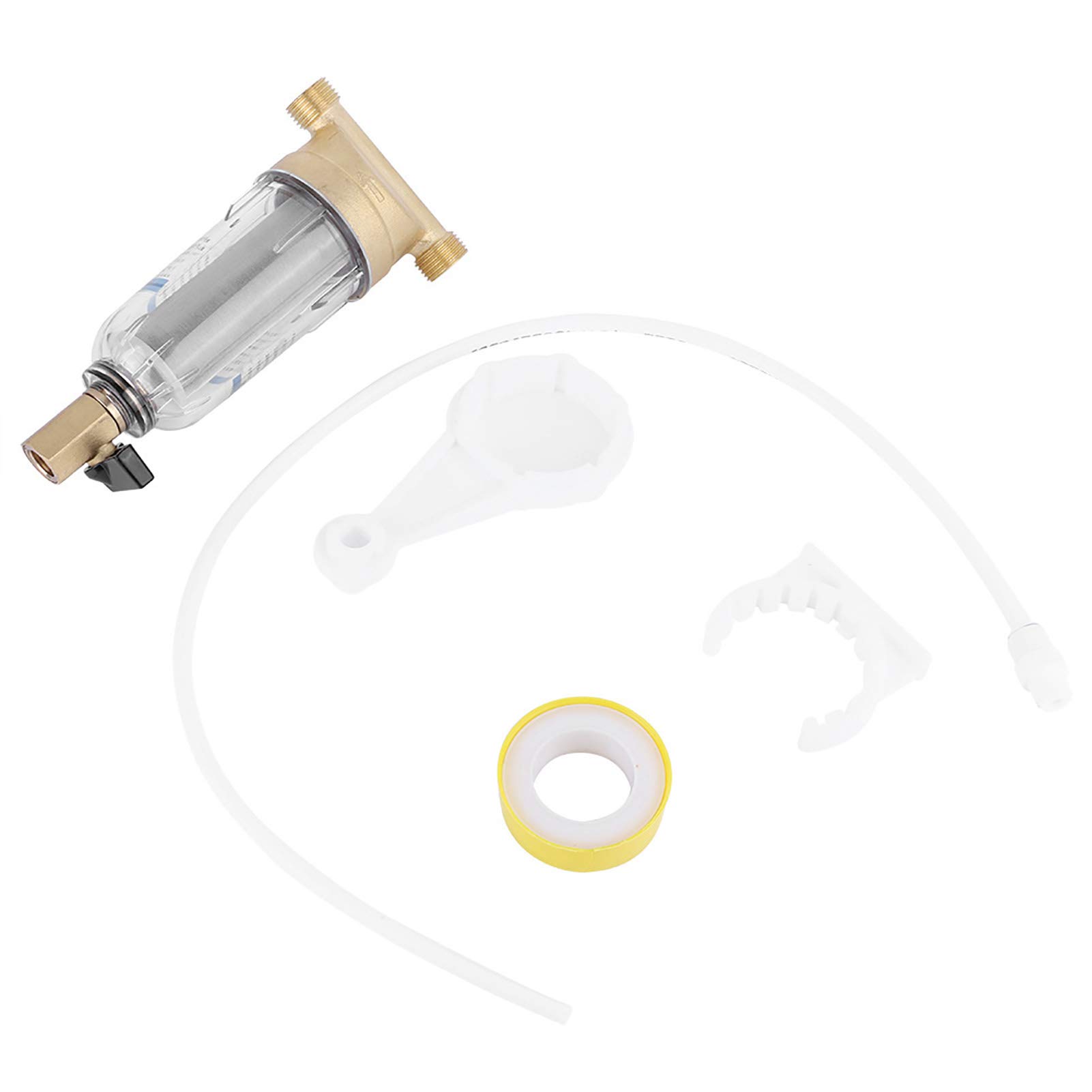 Préfiltre à eau, Filtre à Eau à Sédiments Spin Down, Filtre à Eau Robinet Réutilisable pour Filtre à Sédiment Spin-Down pour Tuyau d'eau de Puits Filtre à Sédiments(3/4" External Thread)