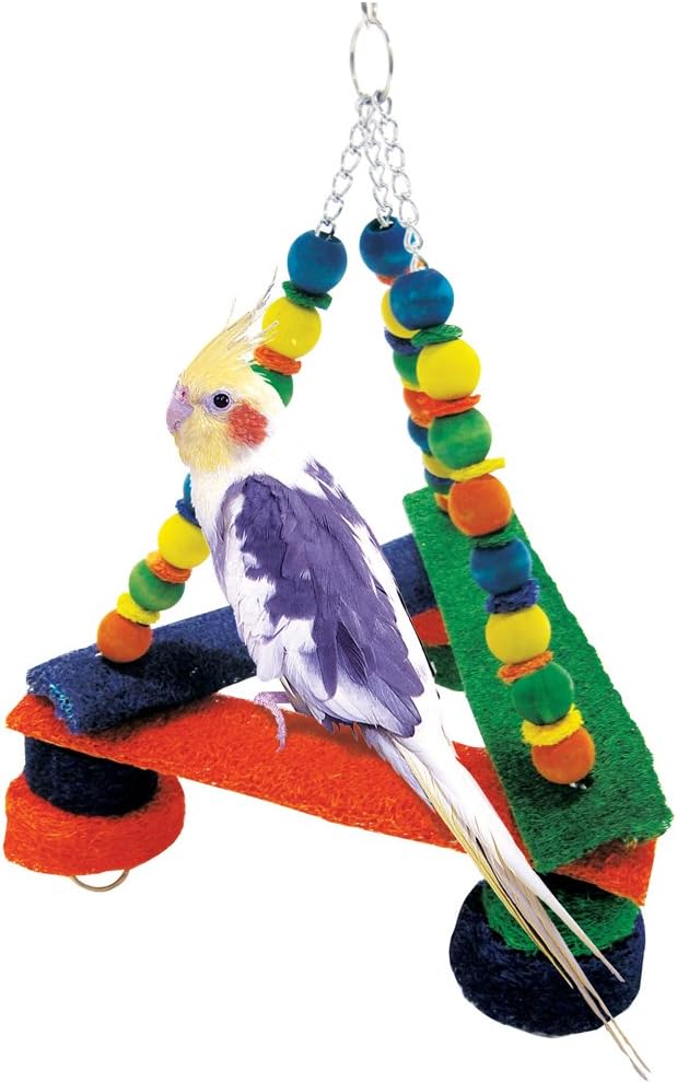 Penn Plax Loofa Kabob Pyramid Bird Swing Pet Supplies