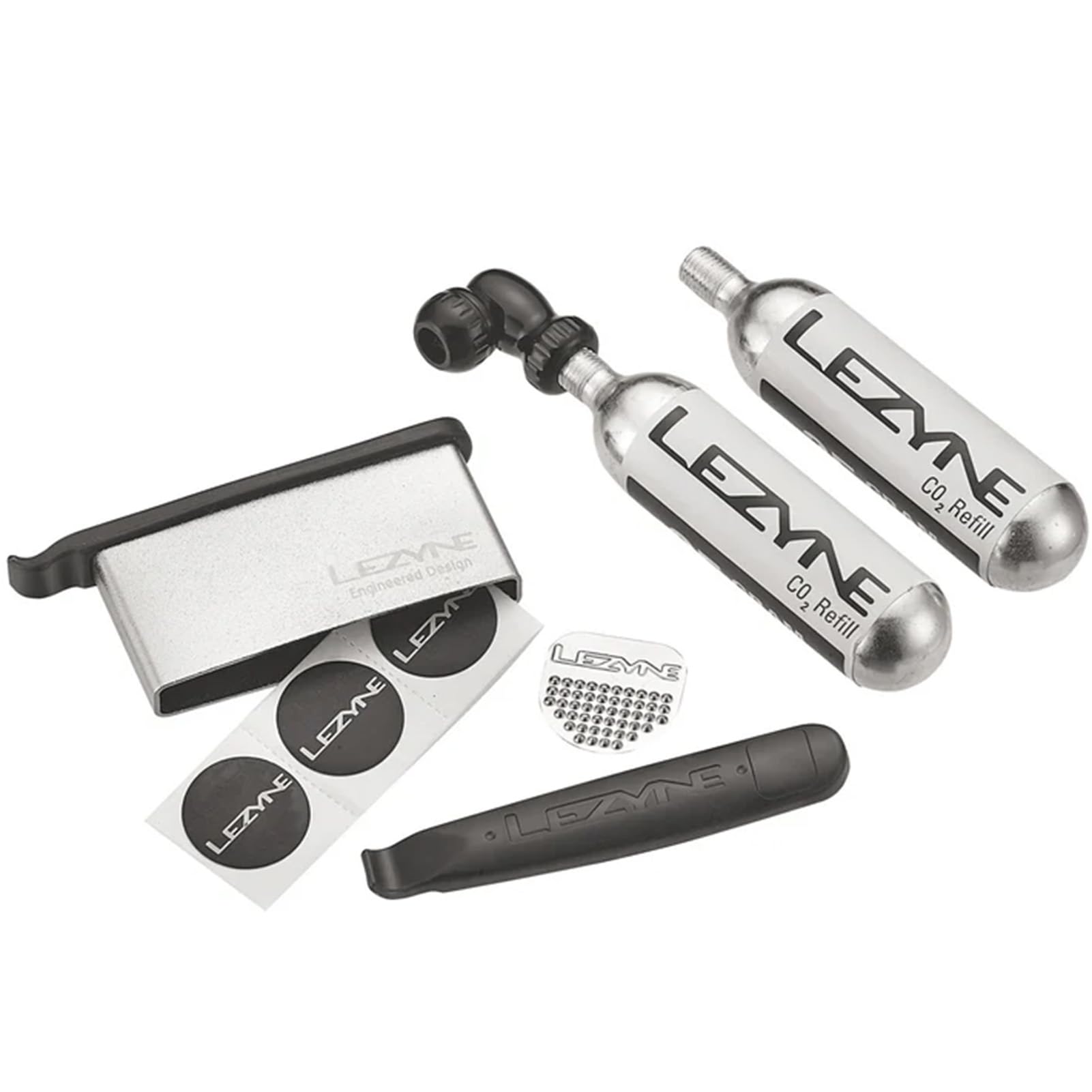 Lezyne Co2 Pumpenset Twin Drive Kit, Schwarz, 1-C2-TWDRKIT-V304