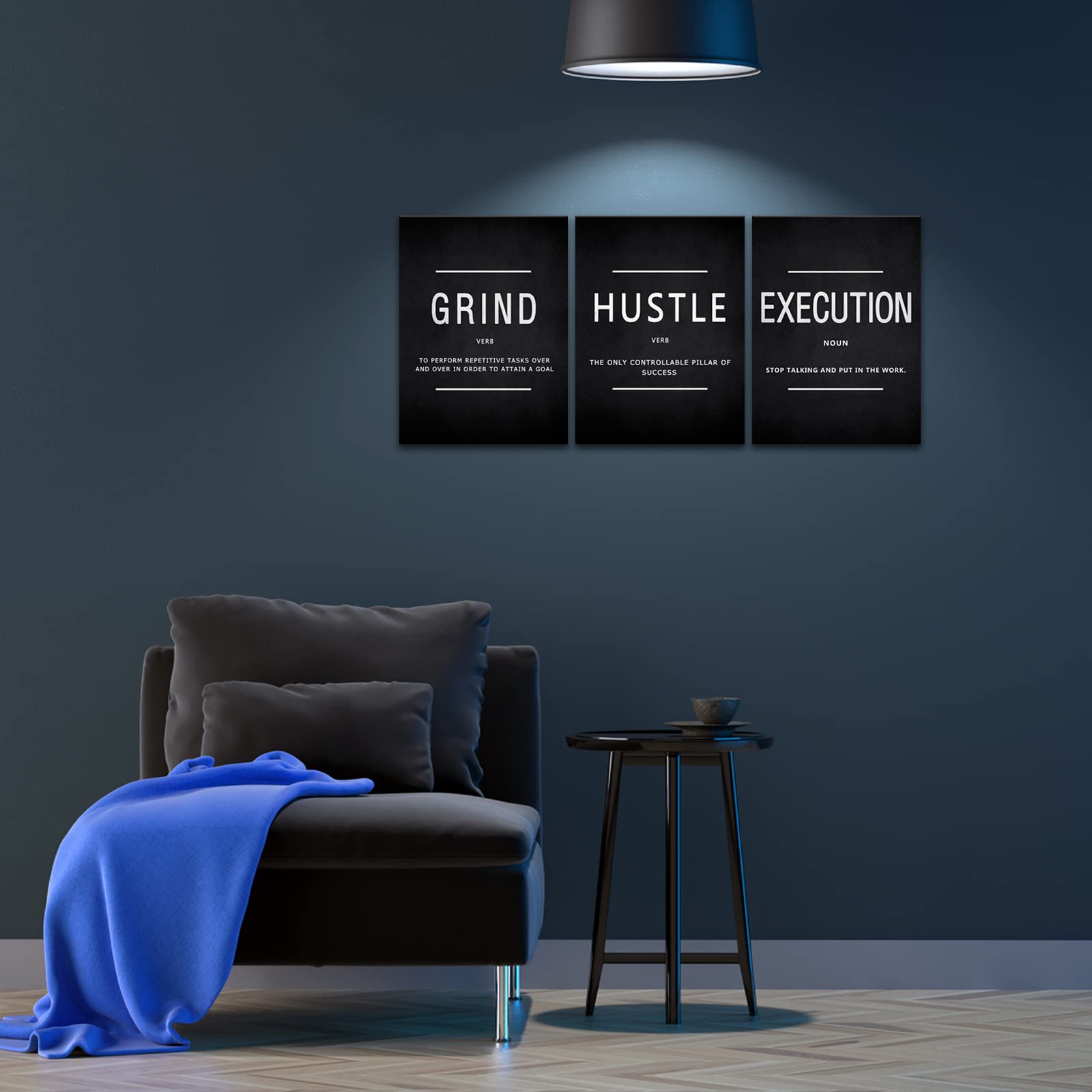 Lot de 9 impressions sur toile de motivation pour décoration