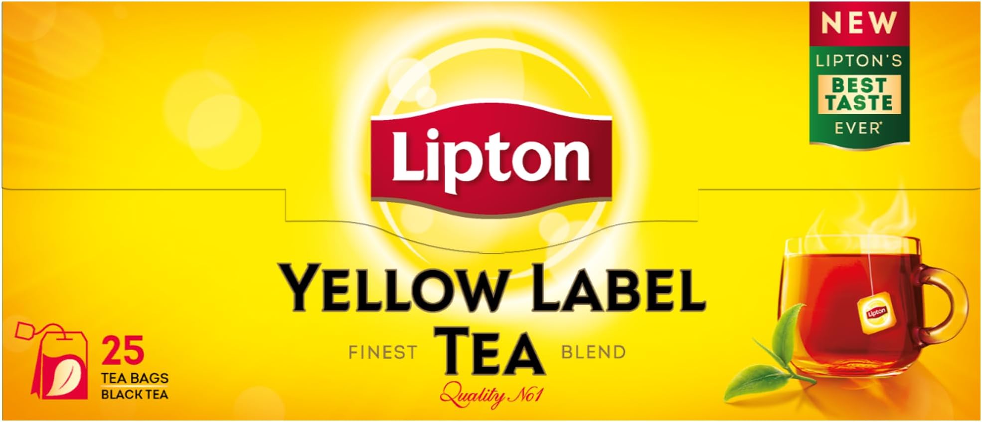Lipton Yellow Label Black Tea, 25 Teabags