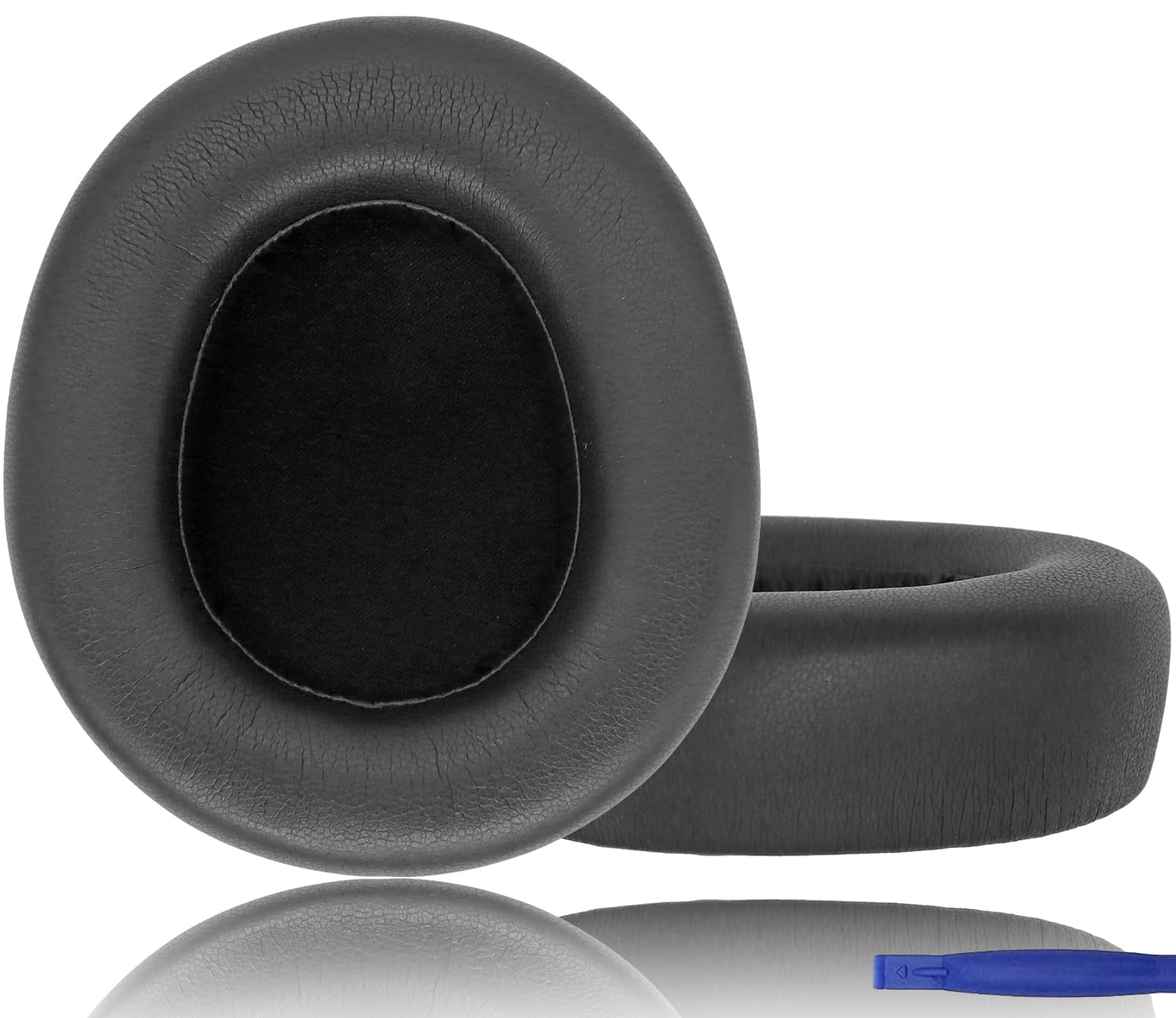 Hiflying Soft Protein Leather Earpads Cushions Replacement for Steelseries Arctis Nova Pro Wireless Headphones, Memory Foam Ear Cups,Repair Parts(BLACK)