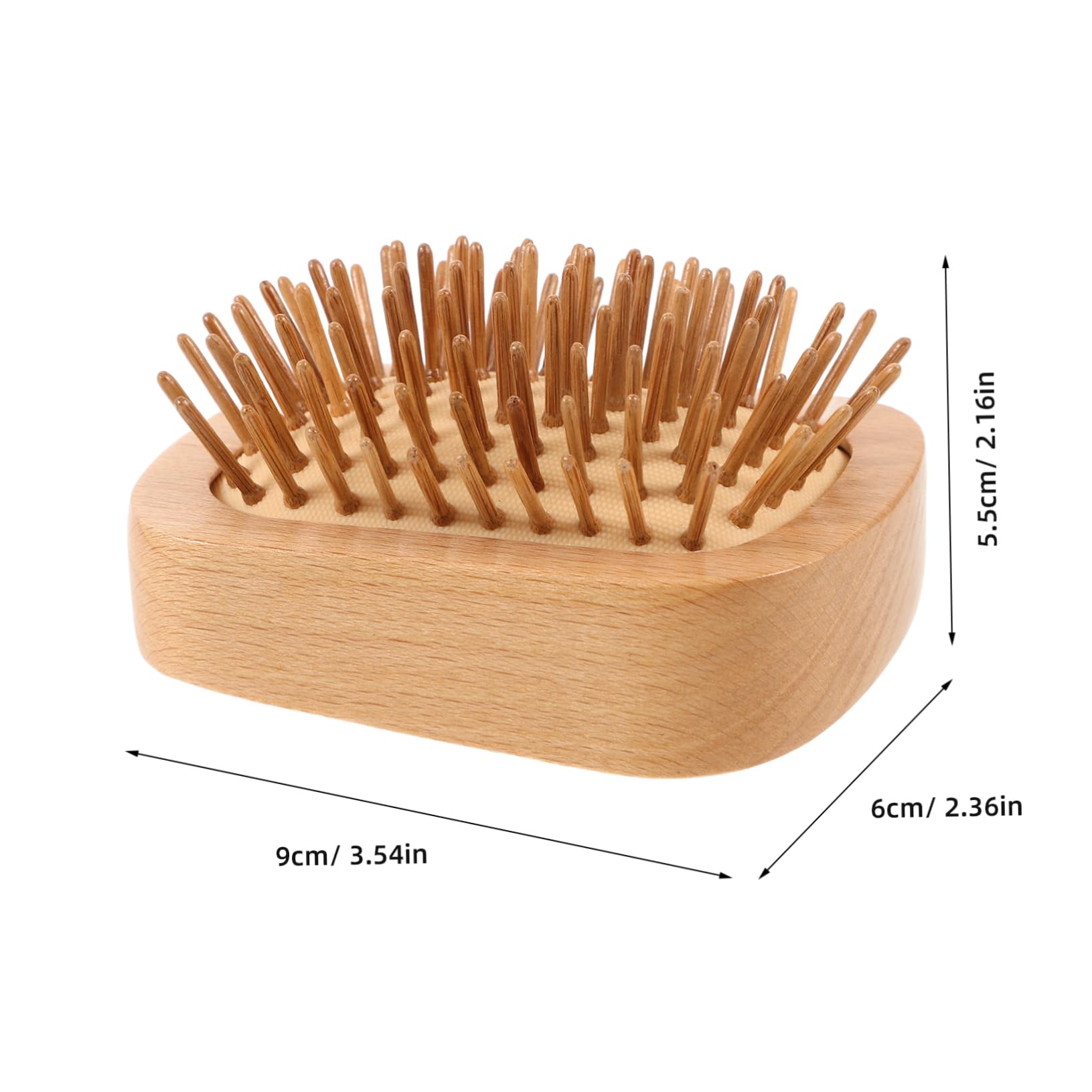 FRCOLOR Lot De 5 Peignes À Cheveux En Bois Pour Massage Du Cuir Chevelu Brosse À Poils Souples Outil De Coiffure Pour Cheveux Doux Et Lisses Idéal Pour Toute La Famille
