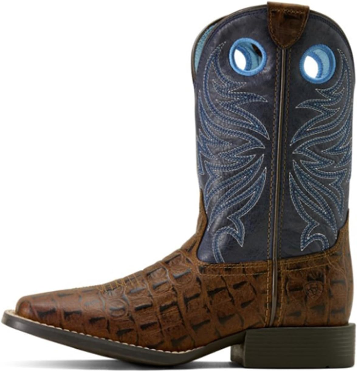 ARIAT unisex-child Knox Wide Square Toe Western Boot