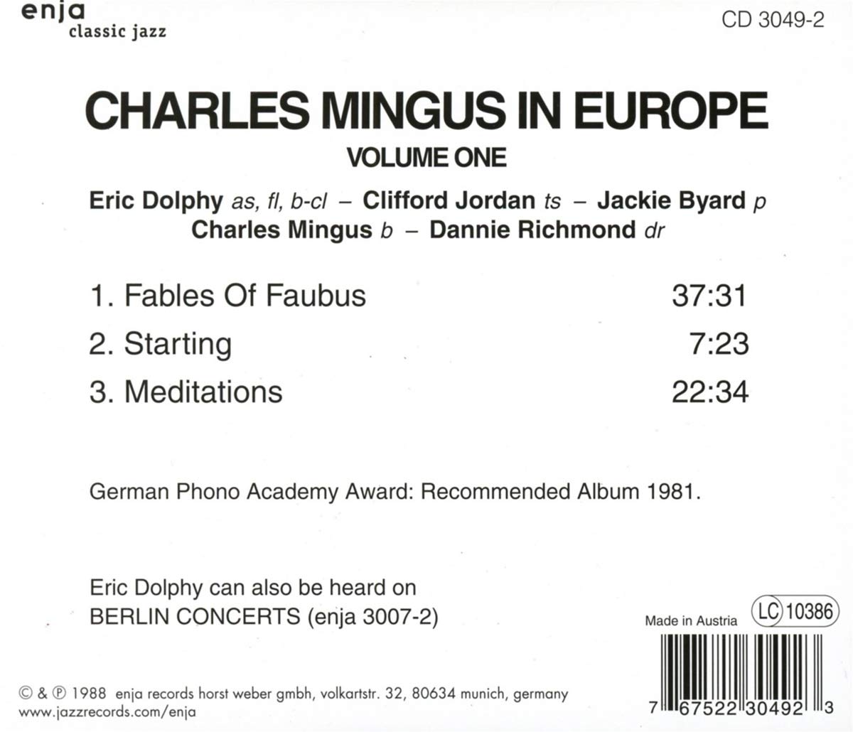 Mingus In Europe