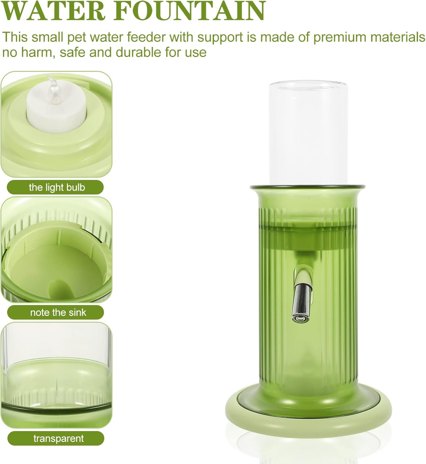 Automatic Hamster Water Feeder Bottle with Stand for Pets Hamsters Chinchillas and Other Animals Easy to Use Stylish Design and Sufficient Capacity