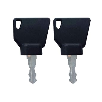 2Pcs Ignition Key 14607 701/45501 Compatible with Caterpillar Excavator 213 214 Compatible with New Holland Tractor LB Backhoe Loader 555E Compatible with Dynapac Compactor LG200 LG500