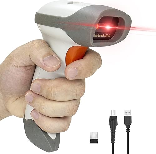 Miniatura 1 de NetumScan Escáner de código de barras Bluetooth 3 en 1 escáner de código de barras inalámbrico 1D lector de código de barras USB CCD para tienda