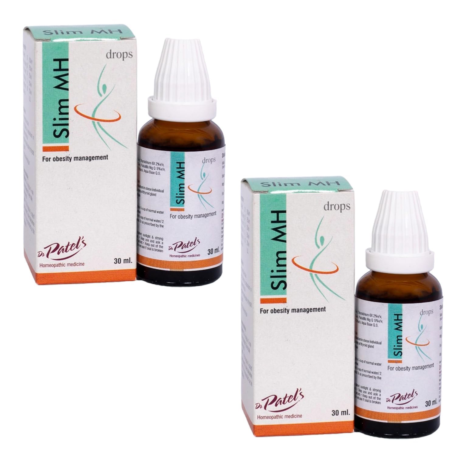 Dr. Patels Homeopathic Slim MH Drops | Natural Obesity Relief | Homeopathic Drops for Weight Loss | Thyroid Support | Balanced Metabolism, and Postpartum Weight Gain - 30ML (Pack of 2) (B0CX5C28SQ) Amazon Price History, Amazon Price Tracker