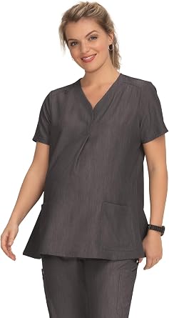 KOI Next Gen Onboard Womens 2-Pocket Maternity Scrub Top