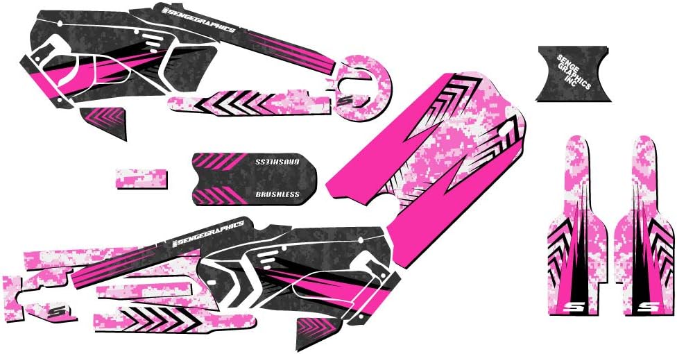 16eDRIVE Devious Pink Senge Graphics Kit Compatible with Stacyc