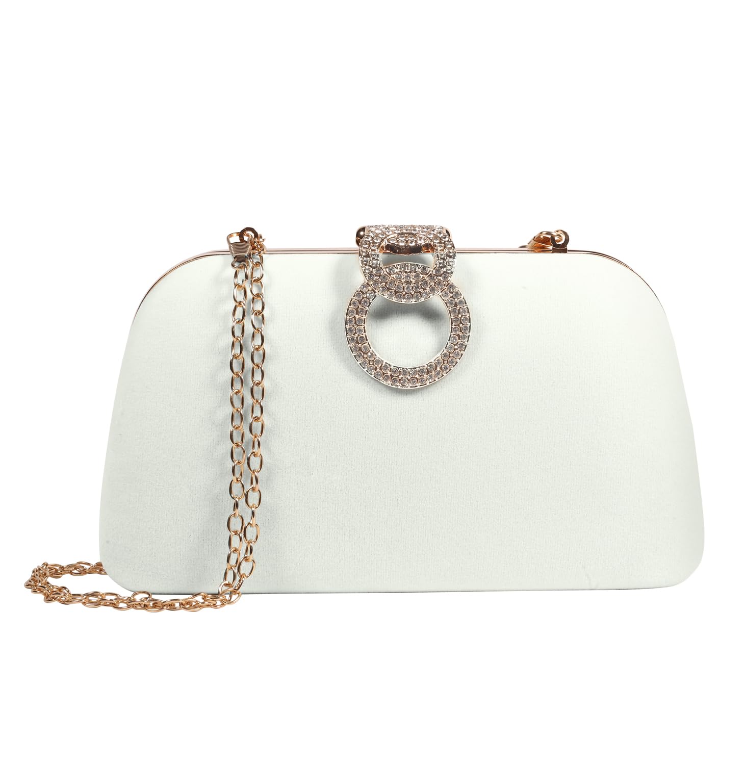 GHIME Women Glitter Evening Clutch Ladies Party Wedding Purse Bag (White) (B0CJRT249C) Amazon Price History, Amazon Price Tracker