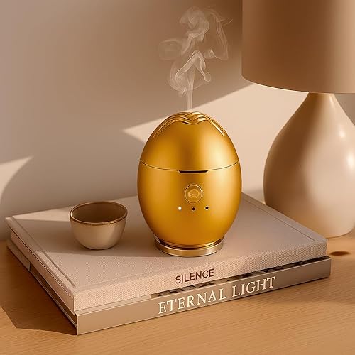 Miniatura 14 de Orbby - Kit de iniciación de difusor de aroma, mini difusor de escritorio portátil para oficina: quemador de incienso eléctrico, ambientador Versión