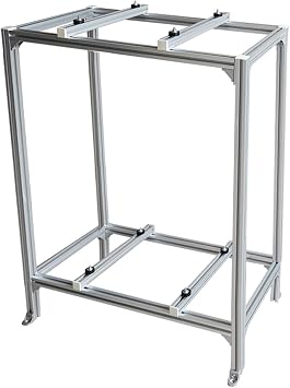 Air Conditioner Support Bracket Double Layer Floor Stand, Heavy Duty Condenser Stand Ground Mounting Bracket for Mini Split Conditioner Outdoor Units, Universal AC Bracket Shock Absorption Heat Pump