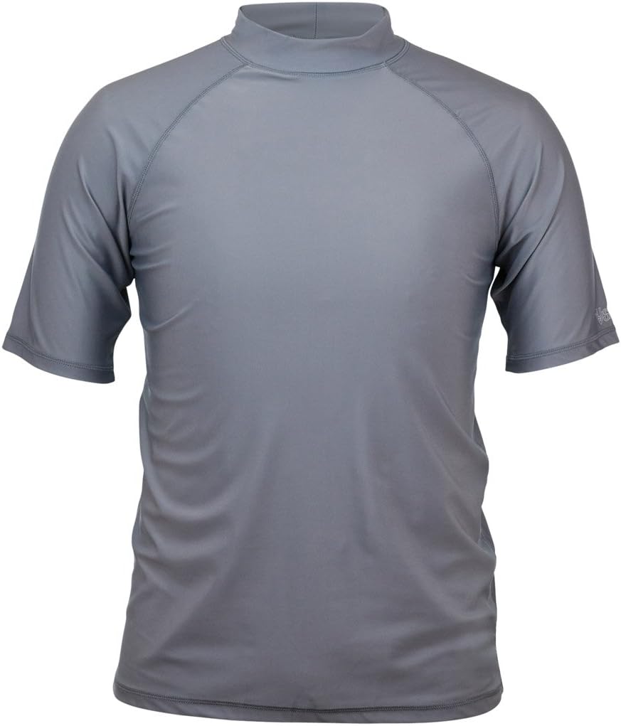 UV SKINZ Men’s UPF 50+ Short Sleeve Sun and Swim Shirt – Sun-Blocking Swim Shirt