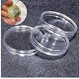  Onsinic 100pcs / Set Löschen Münzkapseln Caps Münzen Sammlung Münzenaufbewahrungsbehälter