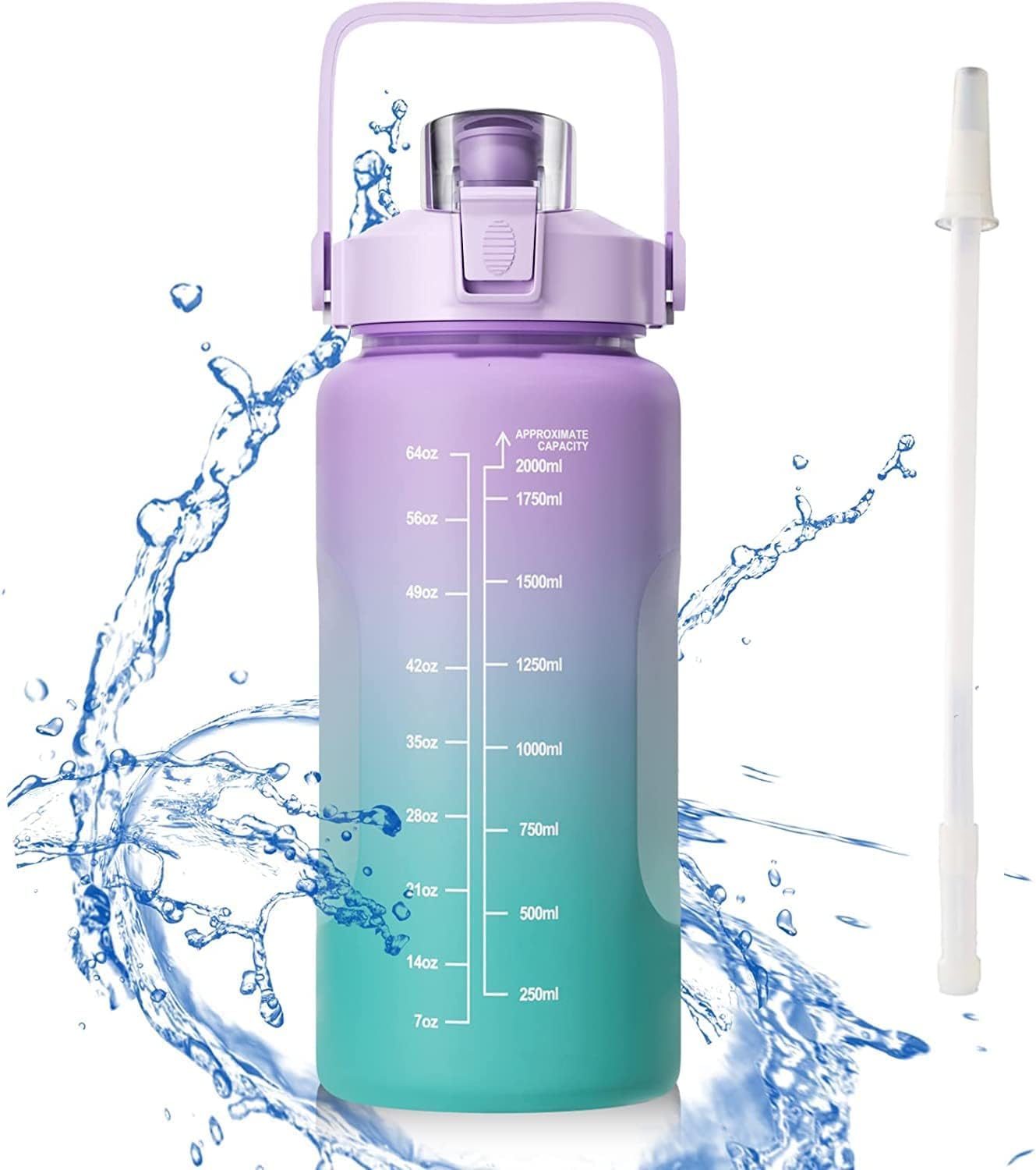 See full amazon price history chart for Zephorus 2 Liter Water Bottle with Straw Motivational Sipper Water Bottle Unbreakable Sports Water Bottles with Handle Leak Proof Drinks Bottle for Gym Fitness Sports (2 LTR Motivational Bottle) Zephorus 2 Liter Water Bottle with Straw Motivational Sipper Water Bottle Unbreakable Sports Water Bottles with Handle Leak Proof Drinks Bottle for Gym Fitness Sports (2 LTR Motivational Bottle) (B0CHQHHNL8) Amazon Price History, Amazon Price Tracker