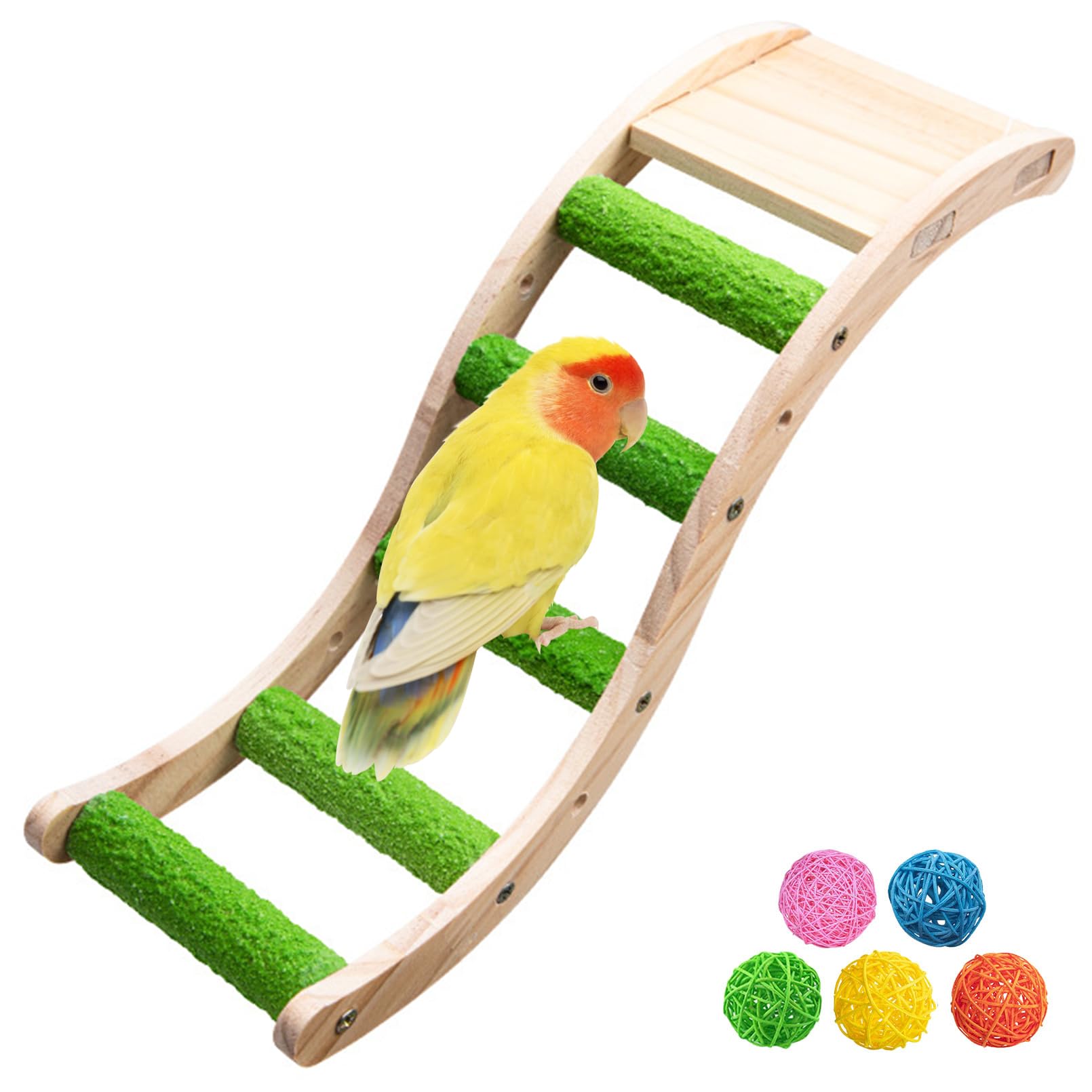 Hamiledyi Nature Wooden Bird Ladder