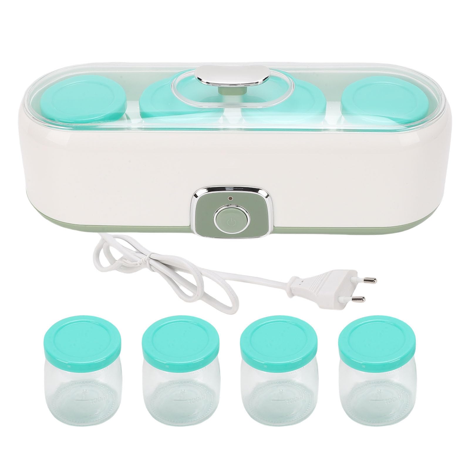 Fafeicy Macchina Yogurtiera Automatica Digitale 7 Vasetti in Vetro 1.2L,