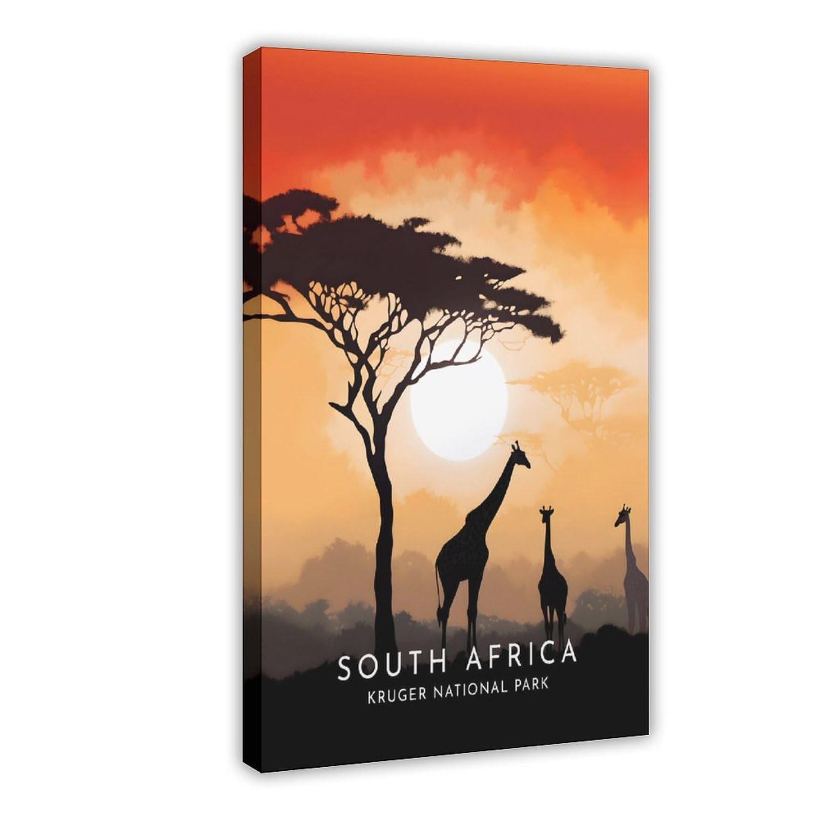 Bareronor Kruger National Park Poster Canvas Poster Bedroom Decor Landscape Office Room Decor Gift 24" L X 36" W