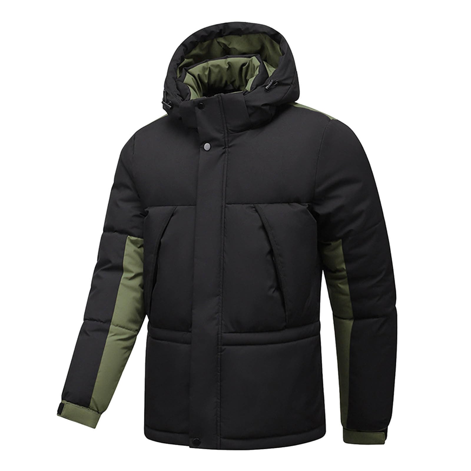 TYUIOP Giacca Chef Uomo Bomboniere Cresima Giacca Cuoco Uomo Manica Corta Over Size Cappotto Antivento Uomo - Giacca Invernale Caldo - Giacca con Fodera Impermeabile Resistente Inverno Gilet Leggero,