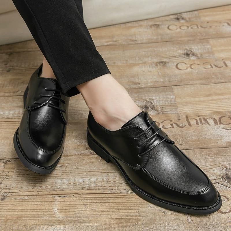 Mens Formal Lace-up Shoes Flexible Sole Mens Genuine Leather Lace-up Shoes Lace-up Office2