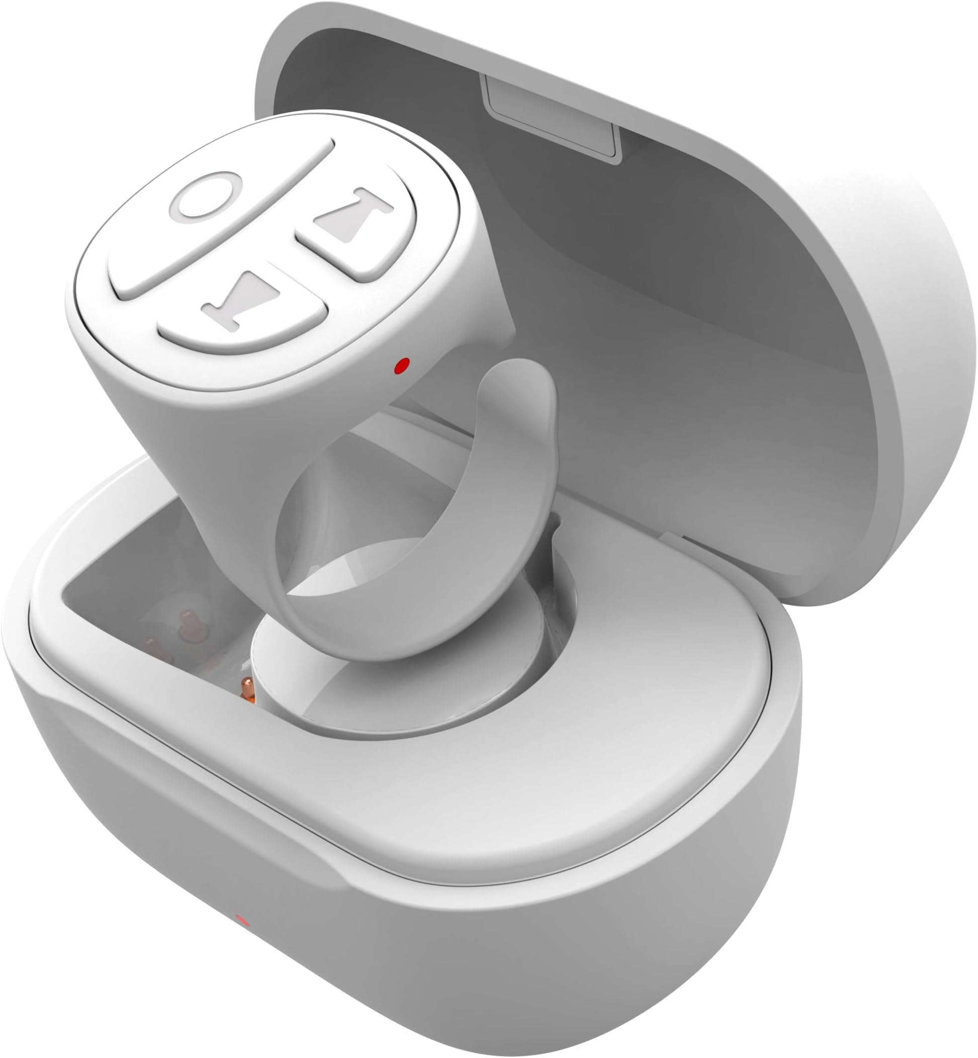 VekesenTiktok Scrolling Ring Bluetooth Camera Remote Control for iPhone TIK Tok Scrolling Ring Page Turner for Kindle App (Not for Kindle Devices) (D02, White)