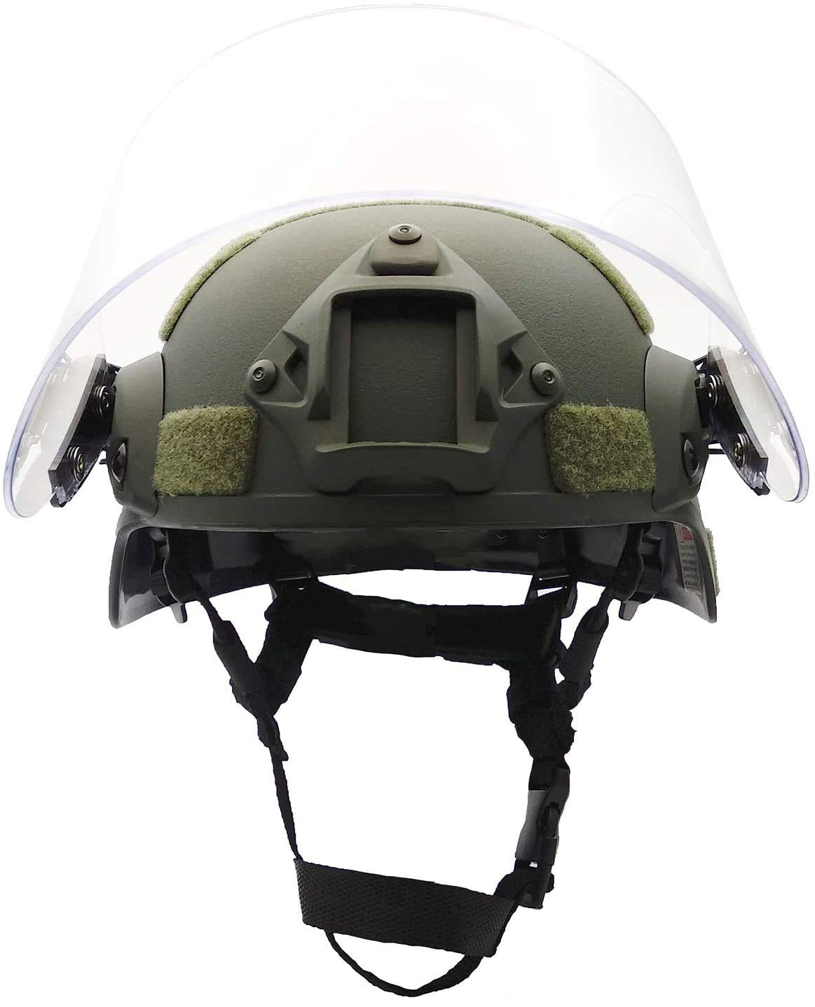 Selewell Airsoft Mich 2000 ACH Casque Tactique avec visière Transparente NVG et Rail latéral