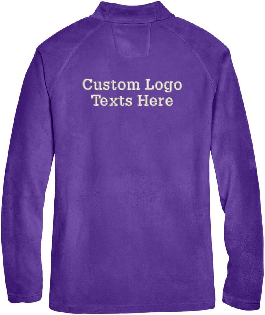 INK STITCH Men TT90 Custom Embroidery Logo Texts Microfleece Zip Up Jackets