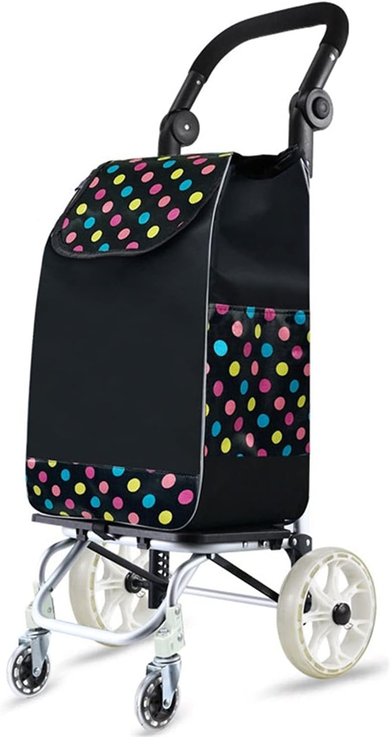 食料品用ショッピングカート 軽量 折りたたみ式 ショッピングカート 耐荷重 防水 ユーティリティトロリー キャスター付き 滑り止めグ