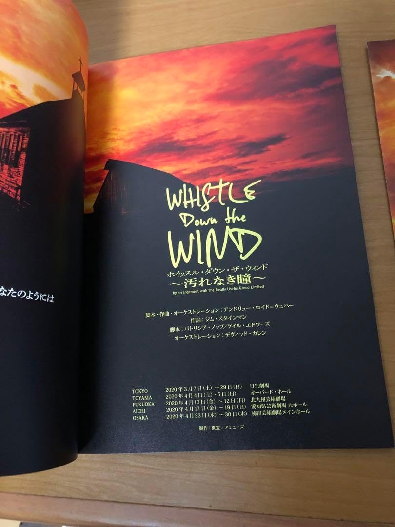 ホイッスルダウンザウィンド 公式パンフレット フライヤーホイッスル