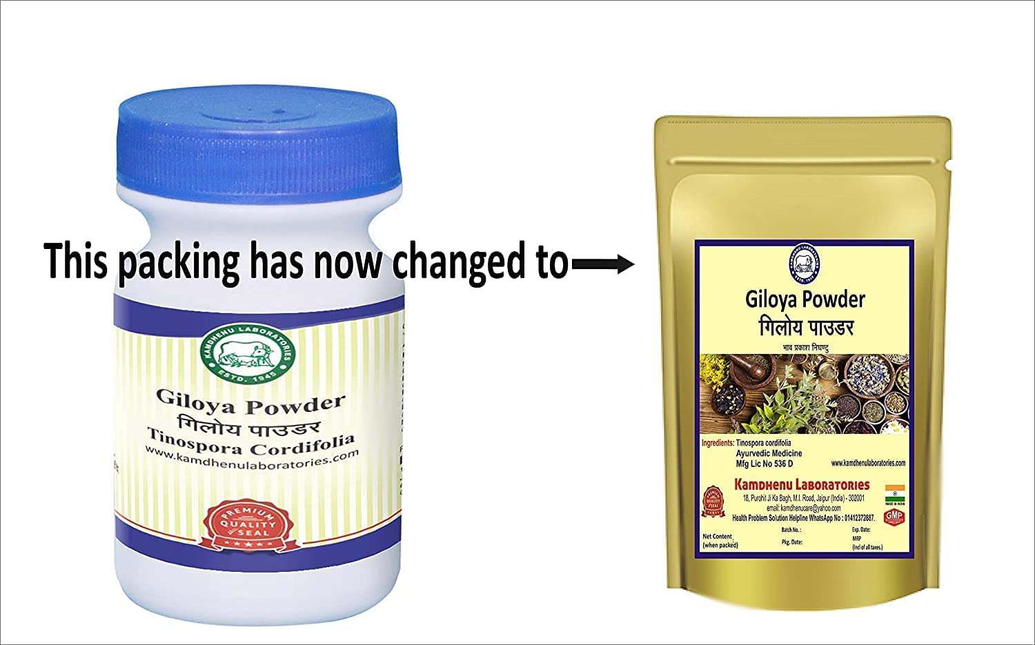 QURA Giloya/Giloy Poudre 250 g Tinospora cordifolia