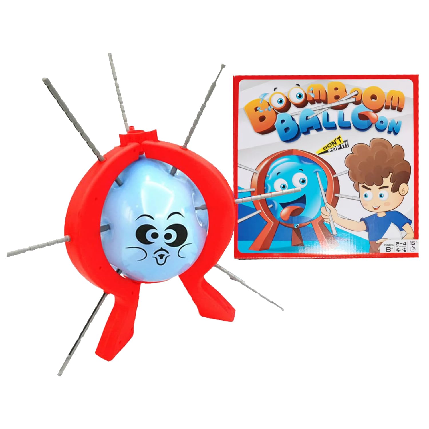 Boom Balloon Popping Game - Tricky Interactive Family Gathering Toy (1 Set)