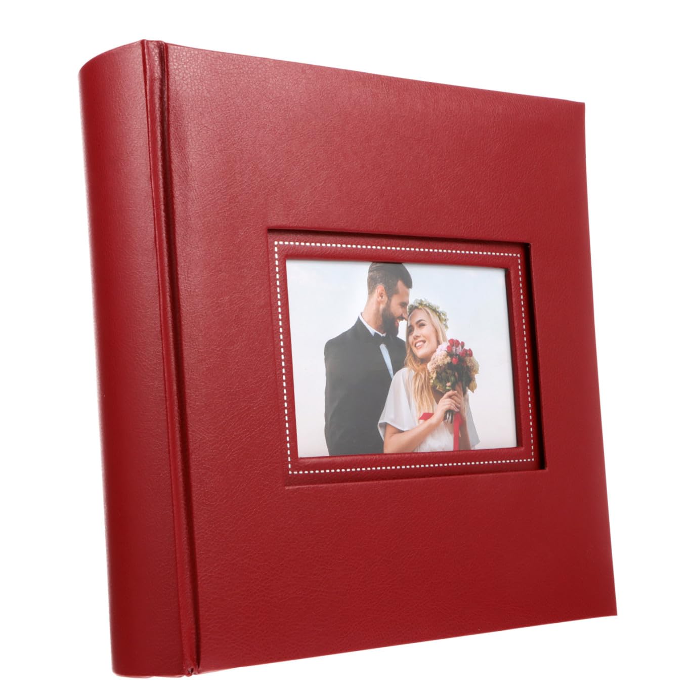 Álbum de Fotos Tipo Inserción Rojo 200 Bolsillos Pp Papel