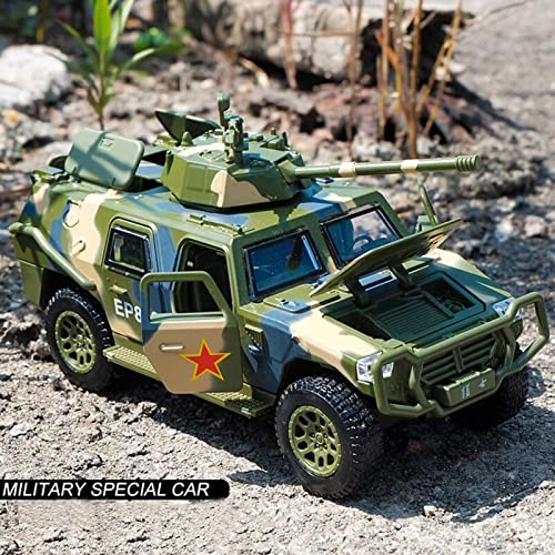 Corper Toys WL-B-HM-GREEN Military Toys Truck Army Fighter Tank Armored Off Road Vehicle Pull Back Army Toy Car thumb #6