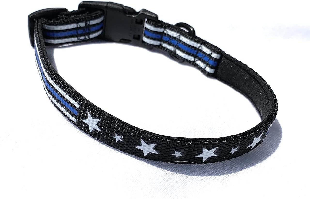 Back the blue dog collar Outlet