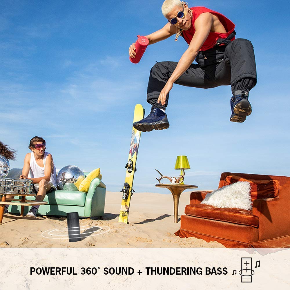 Ultimate Ears Megaboom 3 Tragbarer Bluetooth-Lautsprecher | 360° Sound, Satter Bass, Wasserdicht, Staubresistent & Sturzfest, Musiksteuerung, 20-Stunden Akkulaufzeit - Mehrfarbig