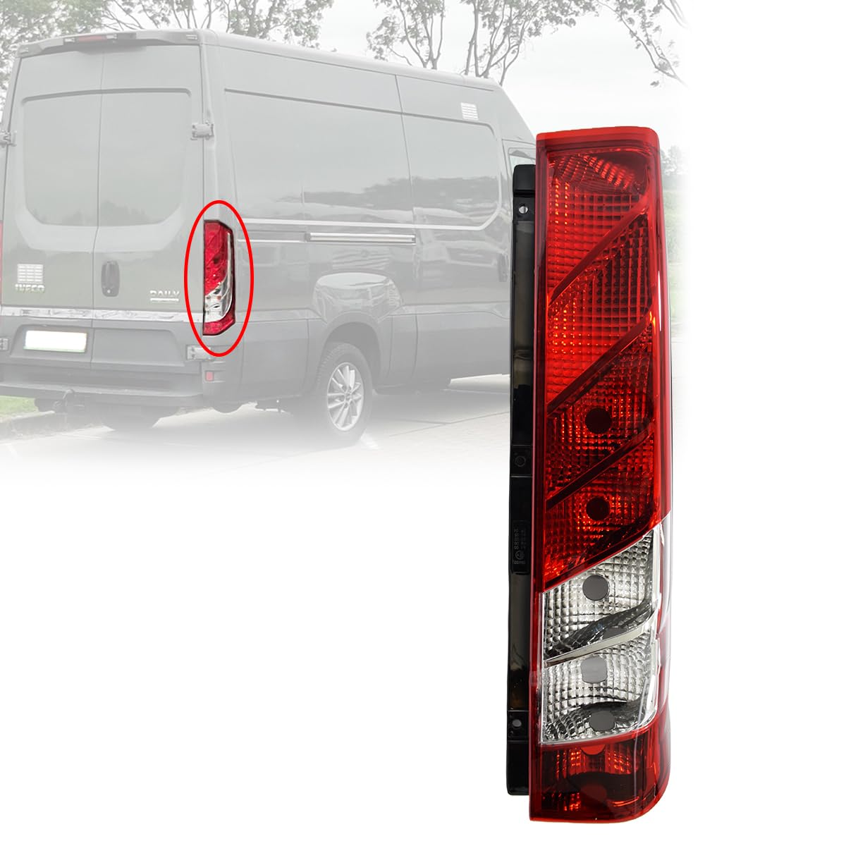 Generisch 2 x fanali posteriori posteriori destro sinistro compatibili con Iveco Daily 2014 – 2019 E-Test 5801523220 5801523221